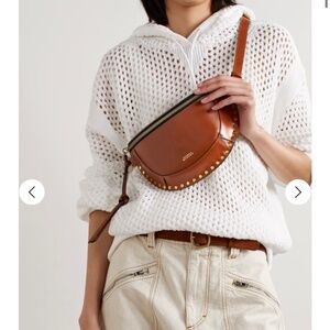 ISABEL MARANT Skano studded leather belt bag